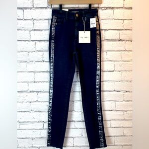 DL1961 Farrow Ankle High Rise Instasculpt Skinny Jeans Dark Wash Size 24 NWT